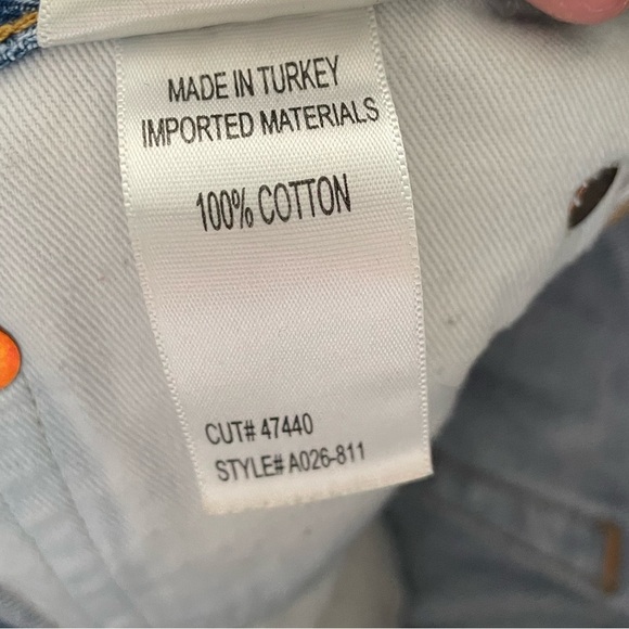 AGOLDE Parker Vintage Cut Off Short Size 25 Medium Wash - Picture 9 of 9